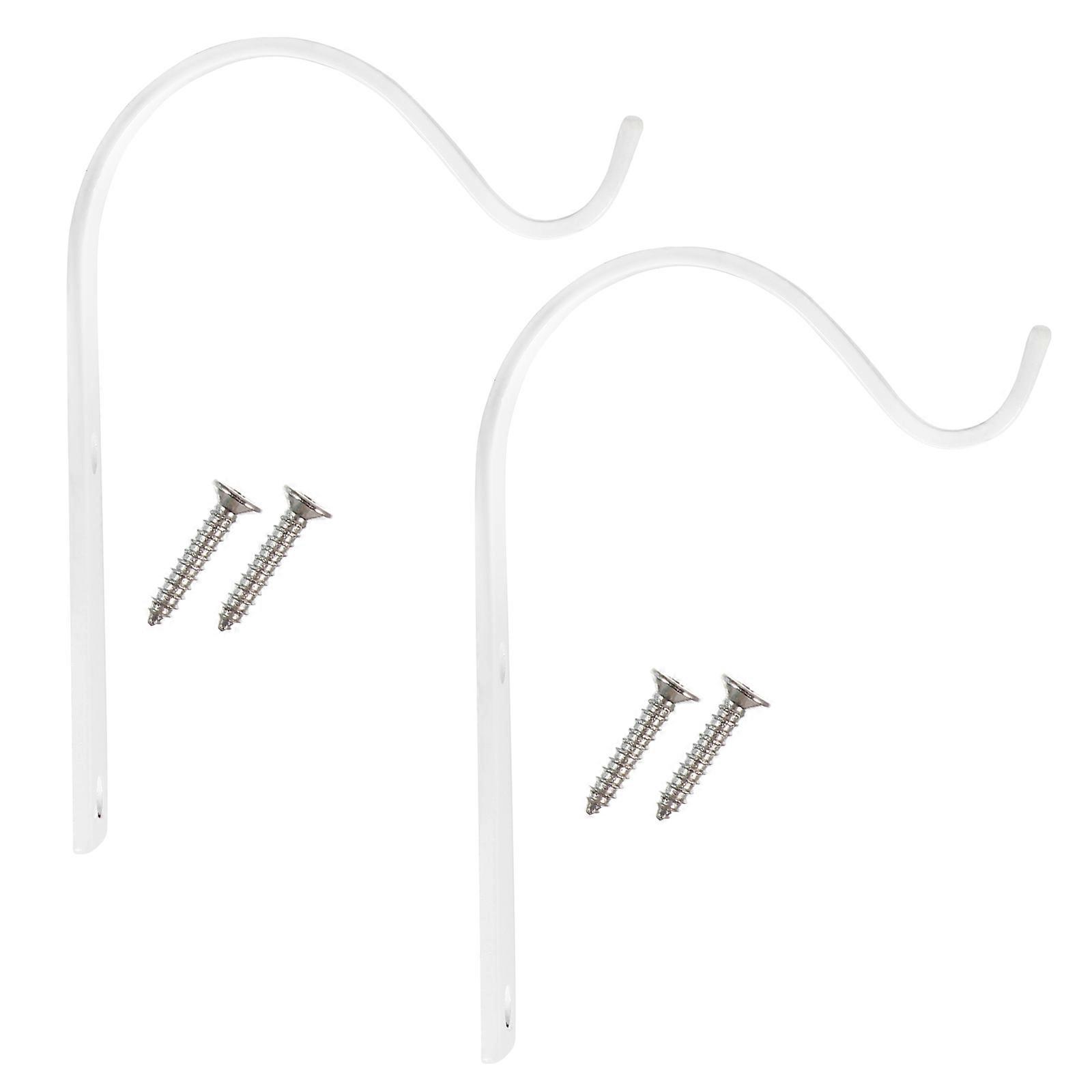 2Pcs Decorative Iron Metal Wall Hook Plant Hanger Bracket Coat Clothes Hook