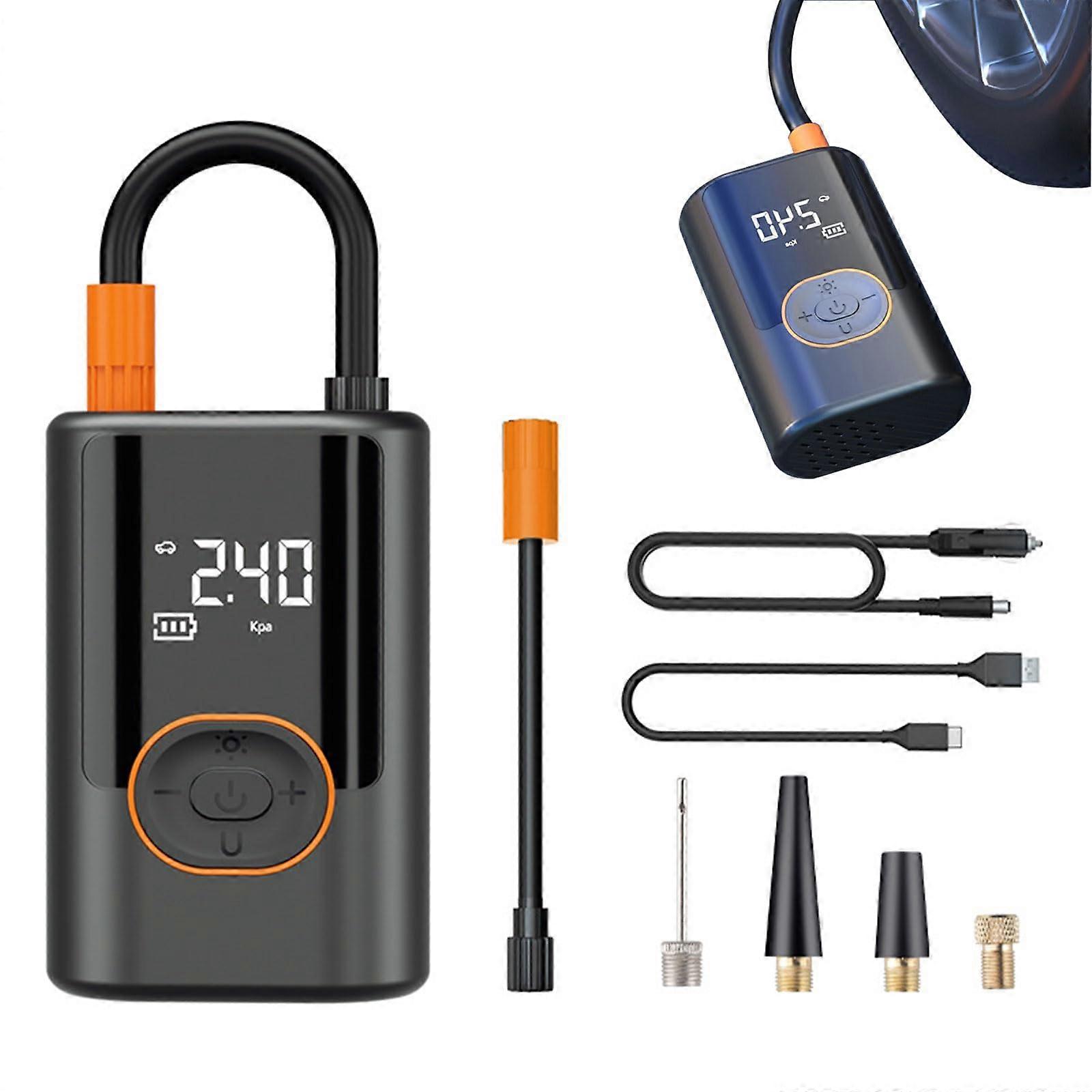 A ircore S1 Smart Tyre Inflator, 50 Psi, Digital Display, Auto ShutOff, USB Power Bank