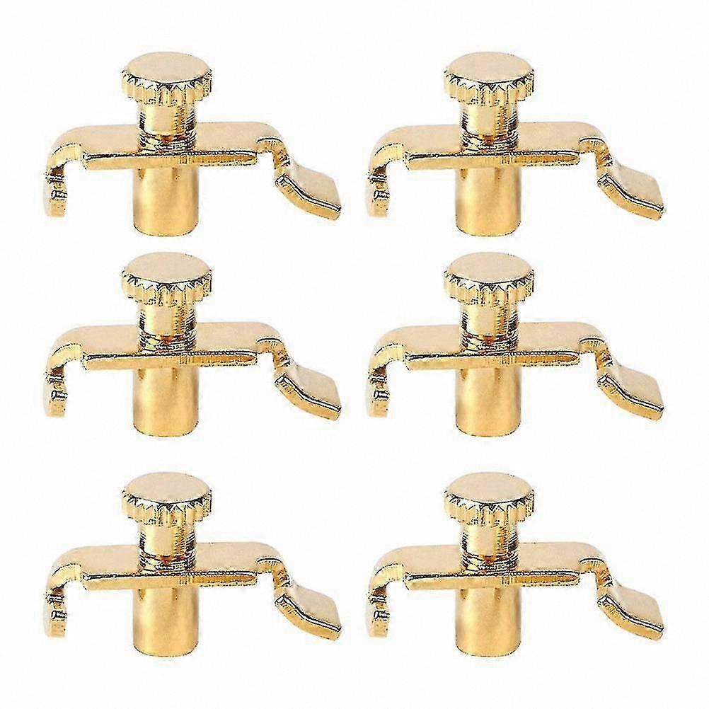 6-Piece Stainless Steel String Tuner Set for Chinese Instrument Maintenance, Erhu Adjusters Accessory Kit