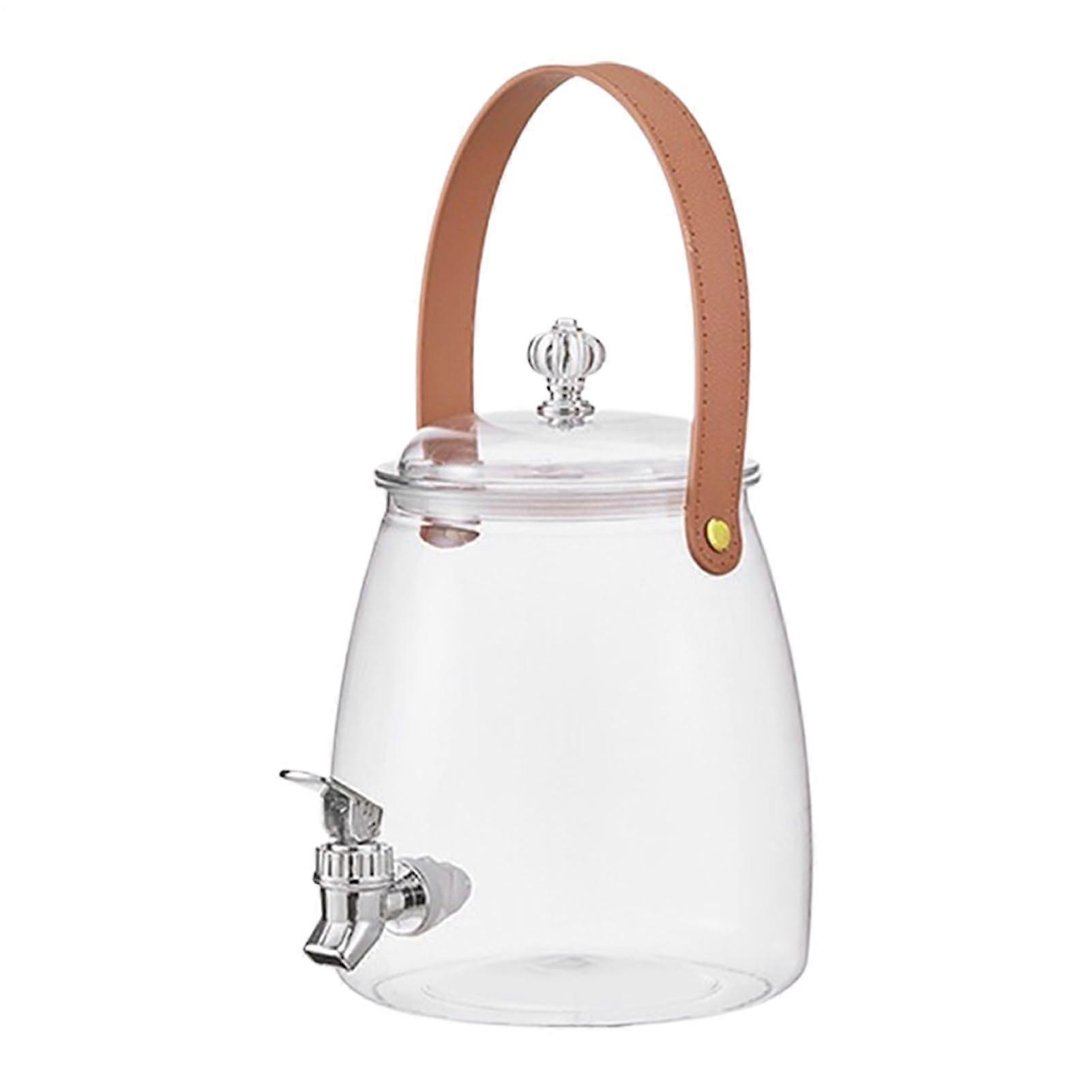 Water Container with Tap Leakproof Beverage Dispenser for Refrigerator, Foodgrade Large Capacity