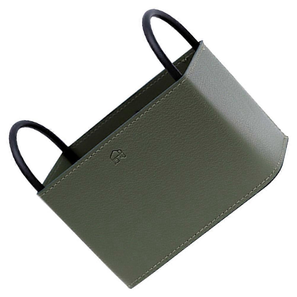 Rectangular Storage Basket For Home Use Comfortable PU Material 14X13.5CM Snack Storage 1Pcs