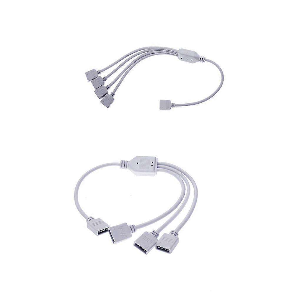 4 4Way Splitter Connector Cable for RGB LED Strip 3528 5050