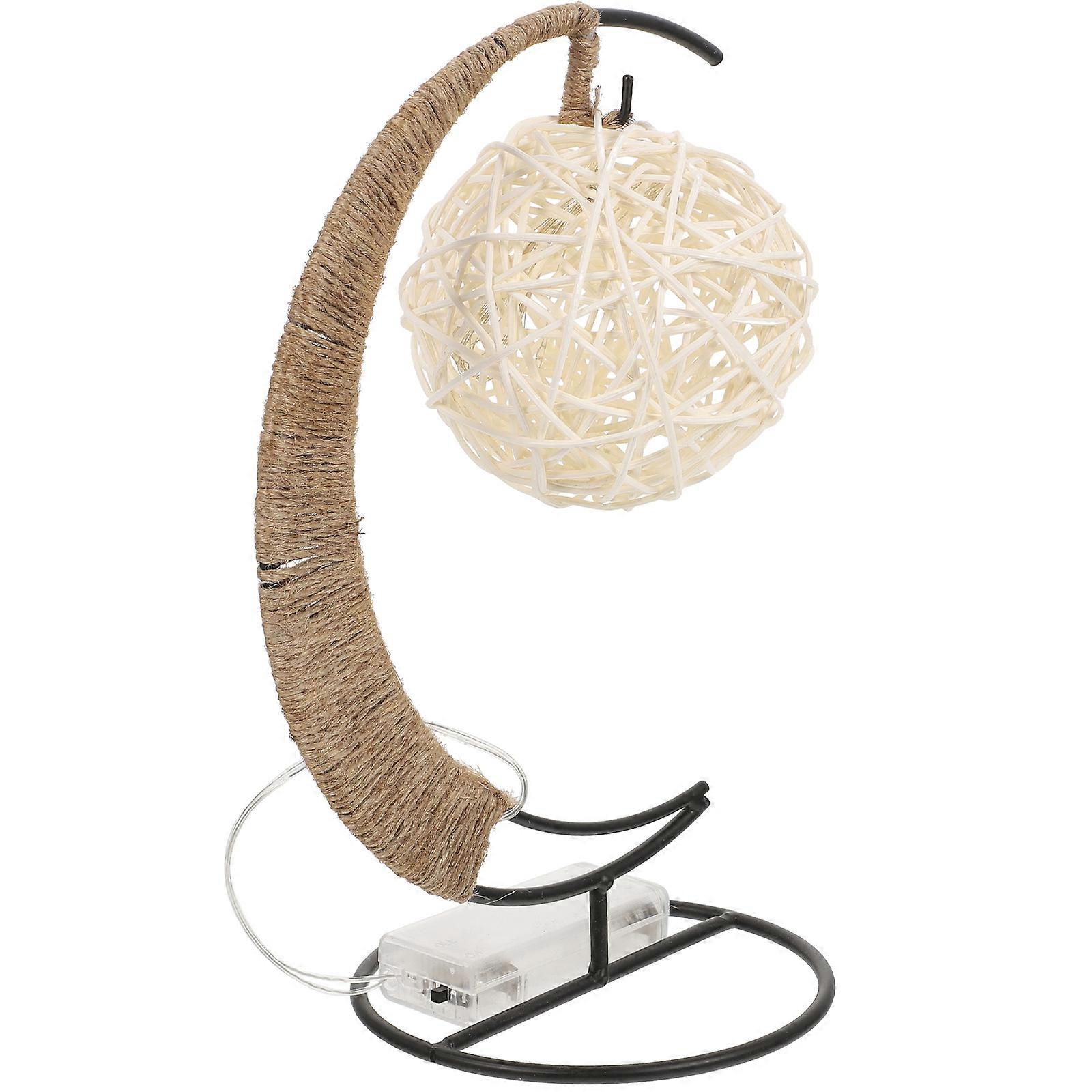 Night Light Multi Rattan Lamp Compact Size Bedside Night Light for Bedroom Decor