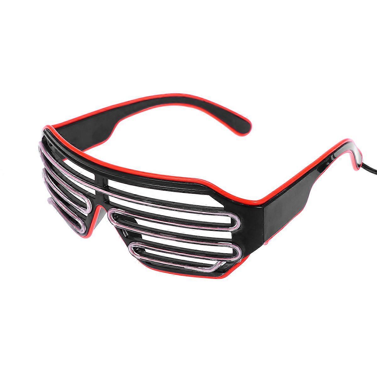 Voice Control Luminous LED Shutter Shade Glasses for Performance Night Club Approx 15.5 X 14.5 X 5.5cm Unique Effect 1Pcs