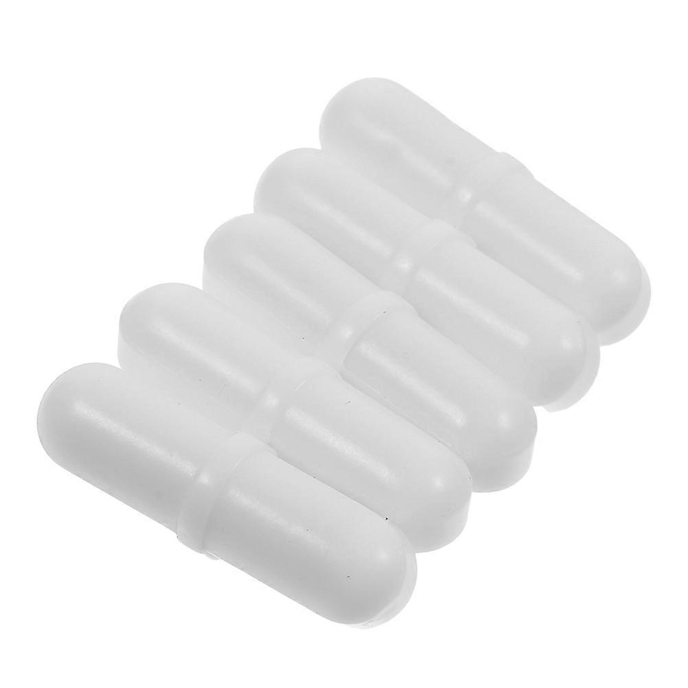 Magnetic Stir Bar Mixer Stirrer Bar for Laboratory Use 5Pcs White Ptfe