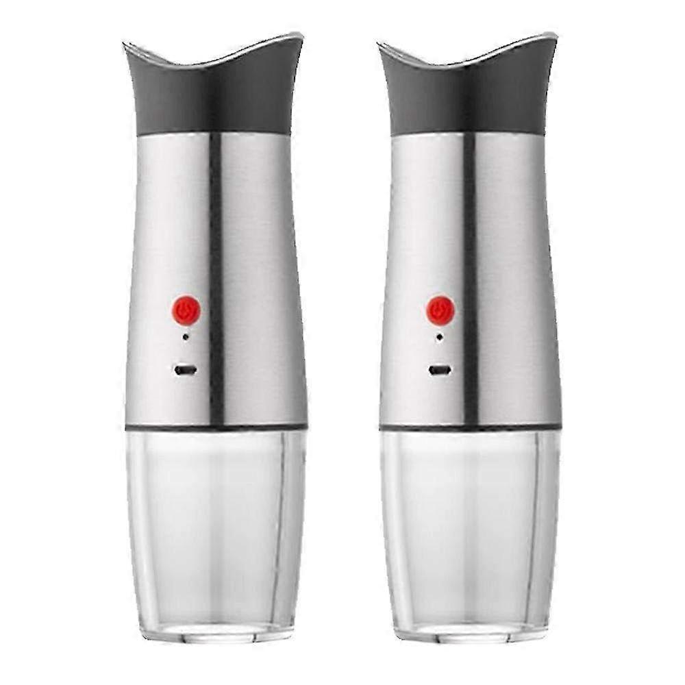 Rechargeable Automatic Gravity Electric Pepper Grinder & Salt Mill - Adjustable Coarseness for Manual Operation & Precision Grinding