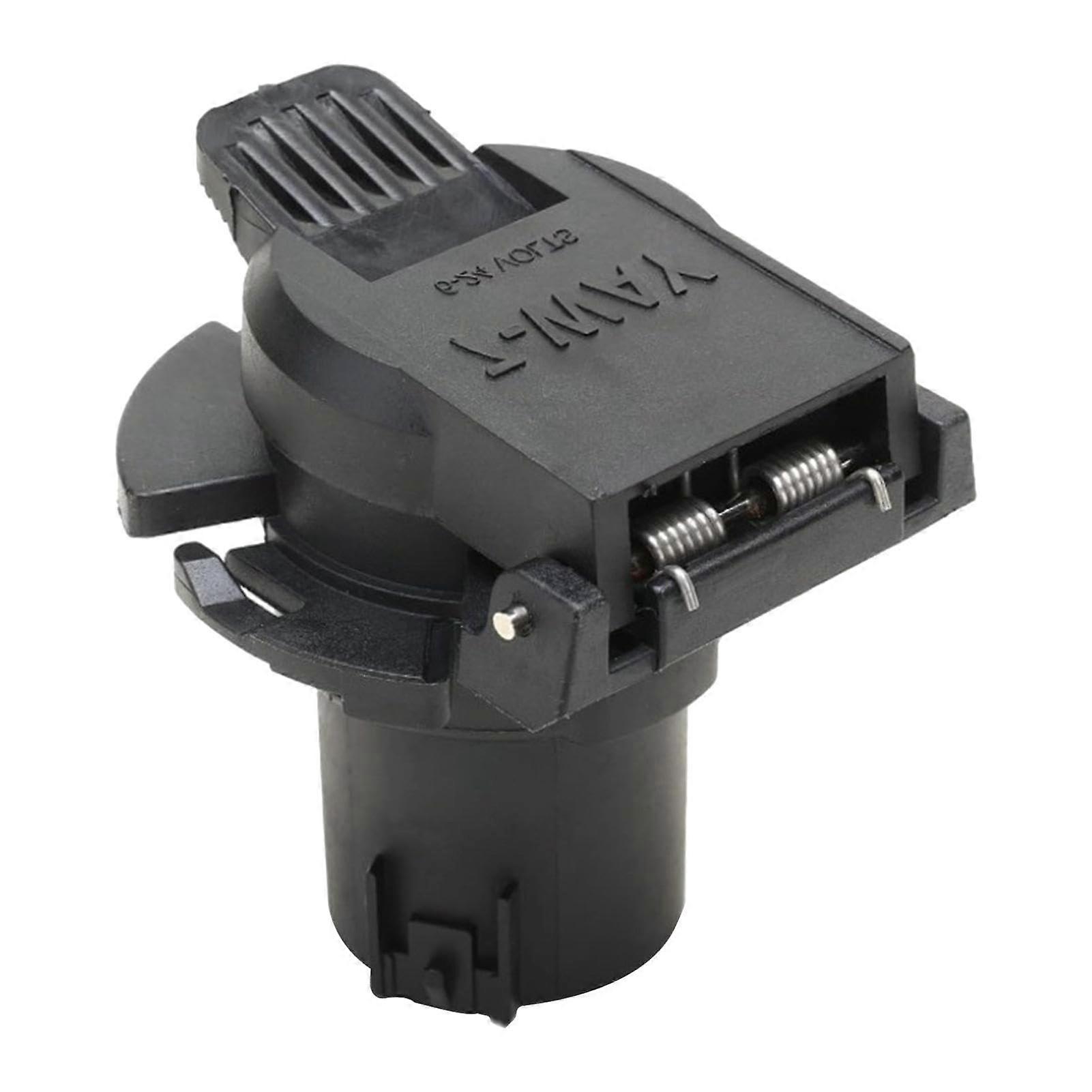 7 Pin RV Trailer Socket 7-Way High-Performance 7-Hole Wire-Entry Socket Round Plug RV Towing Package Compatible