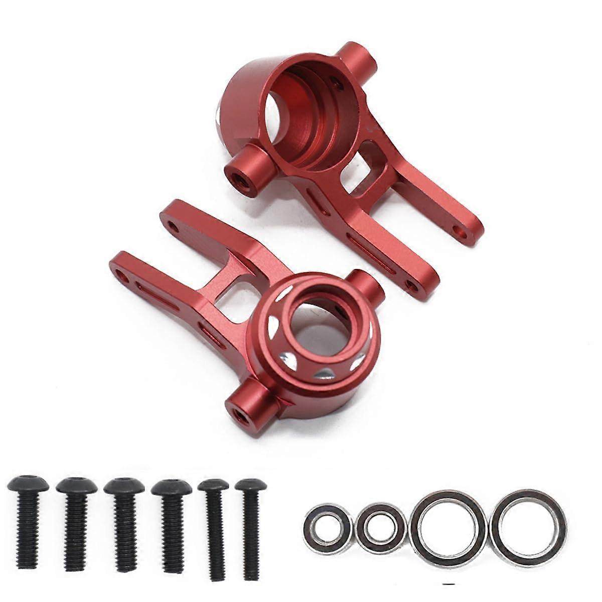 Aluminium Steering Cup with Bearing for ARRMA 1/8 Infraction Vendetta RC Car, Red, High-Performance Upgrade Parts
