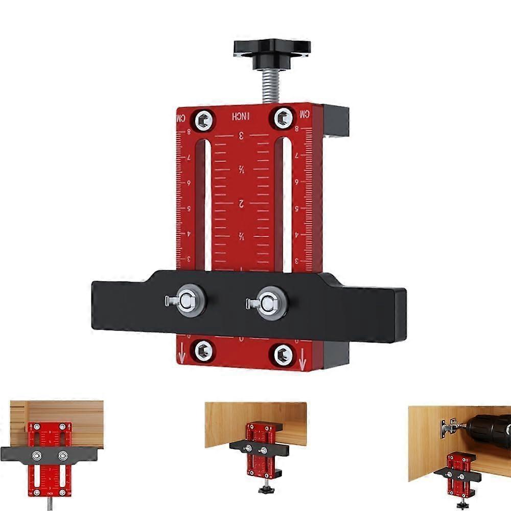 Cabinet Door Assembly Aid Aluminium Adjustable Positioner Bracket For Doors And Drawers Hinges Soft-Close DIY Tool