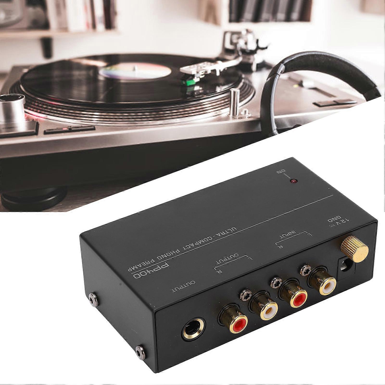 Phono Preamp Signal Preamplifier Amplifier for Record Player Phonograph