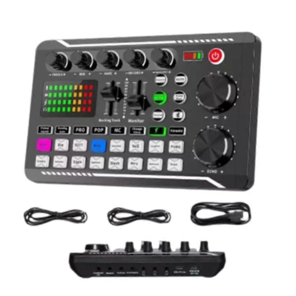 Live Sound Card with Dj Mixer Effects Voice Changer, Live F998 Card Sound
