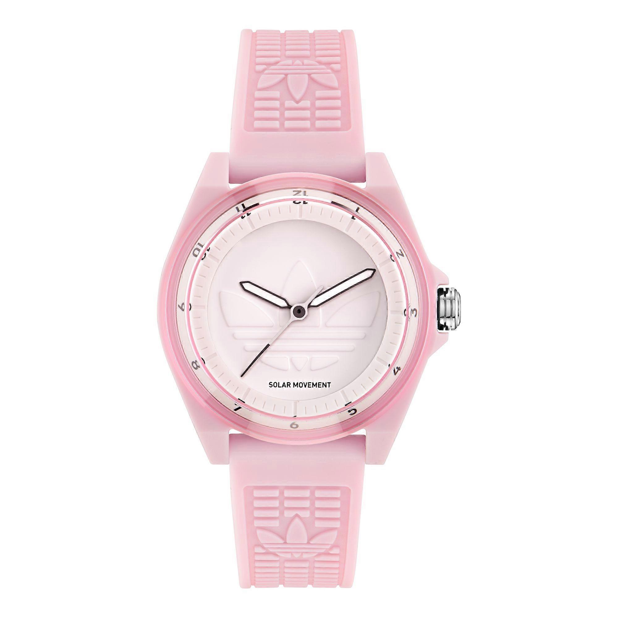 Adidas Unisex Watch PROJECT FOUR SOLAR Plastic Pink AOST25531
