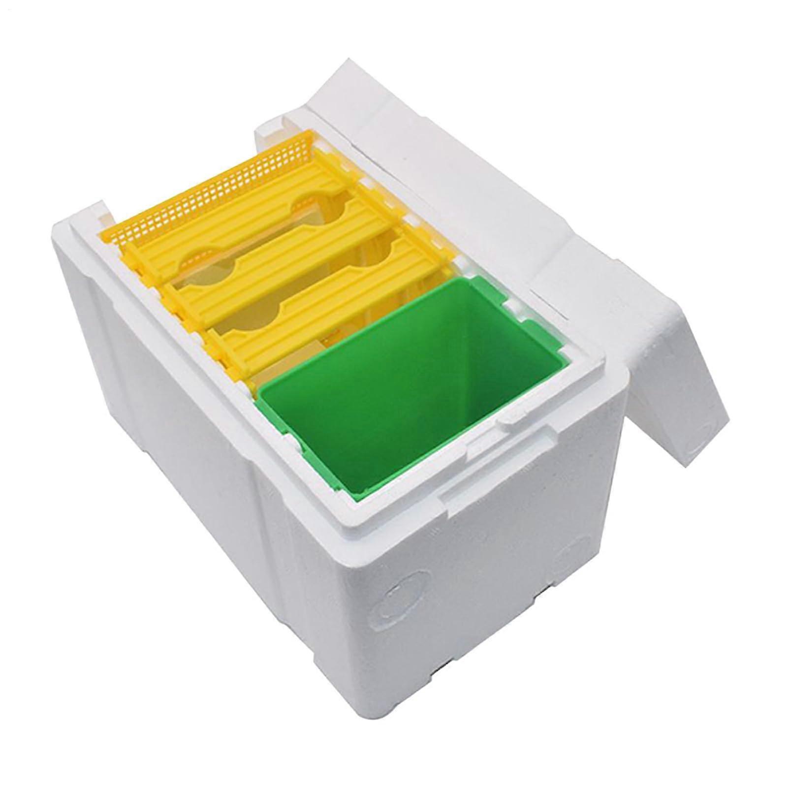 Bee Hive Box, Foam Honey Hive, 9.45x5.91in, Lightweight Insulated for Backyard Breeding