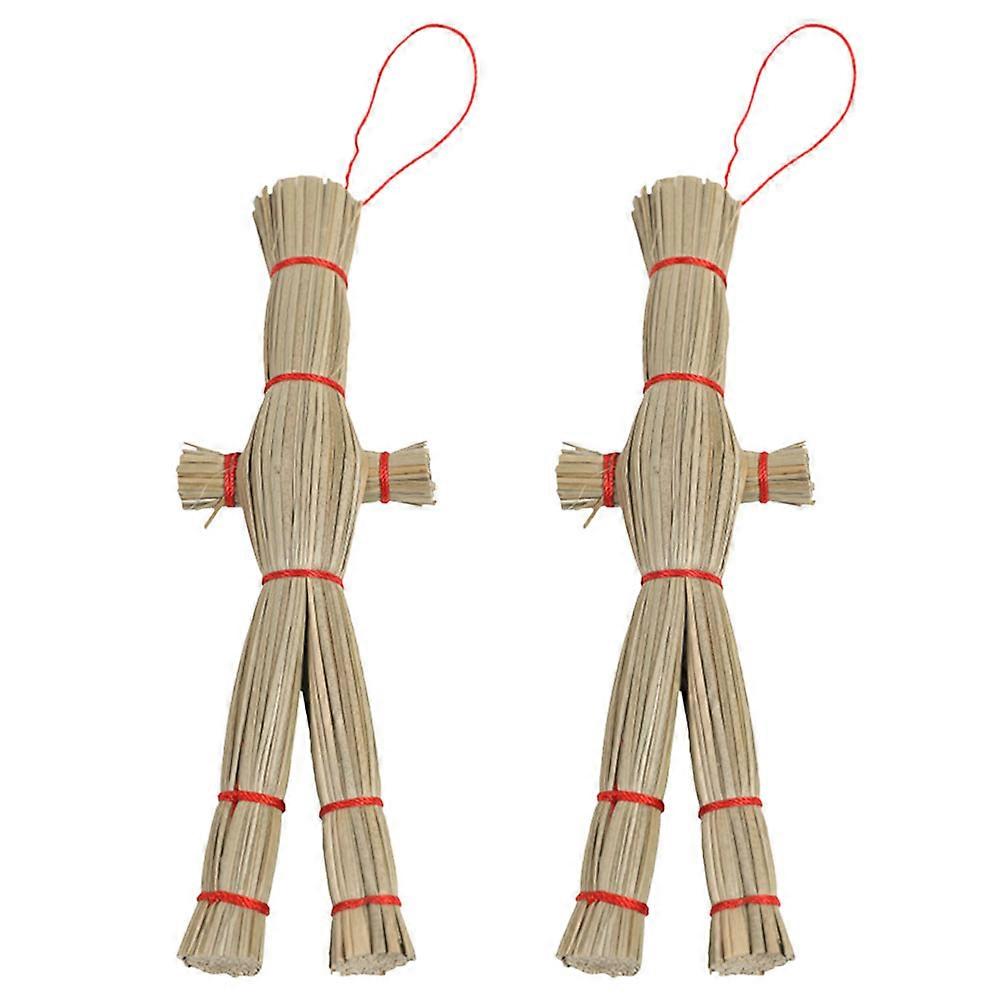 2Pcs Scarecrow Pendant Ornament for Halloween Haunted House Decor