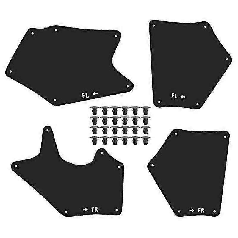 Splash Apron Seal Set for 2007-2020 Toyota -Tundra &amp; Sequoia Liner Apron W/Clip U 53737-0C030, 53736-0C030