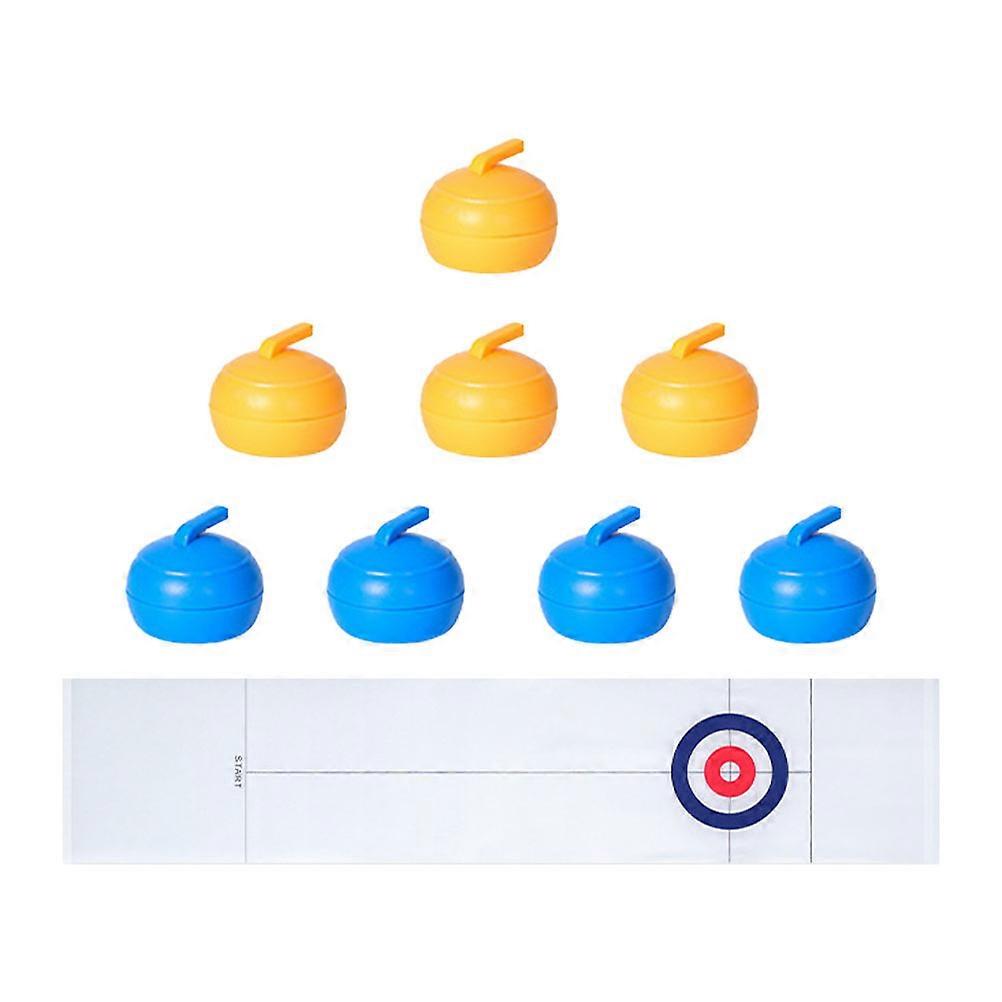 Curling Game Set for Kids Made of Durable Plastic White Color Perfect Travel Fun 1 Set