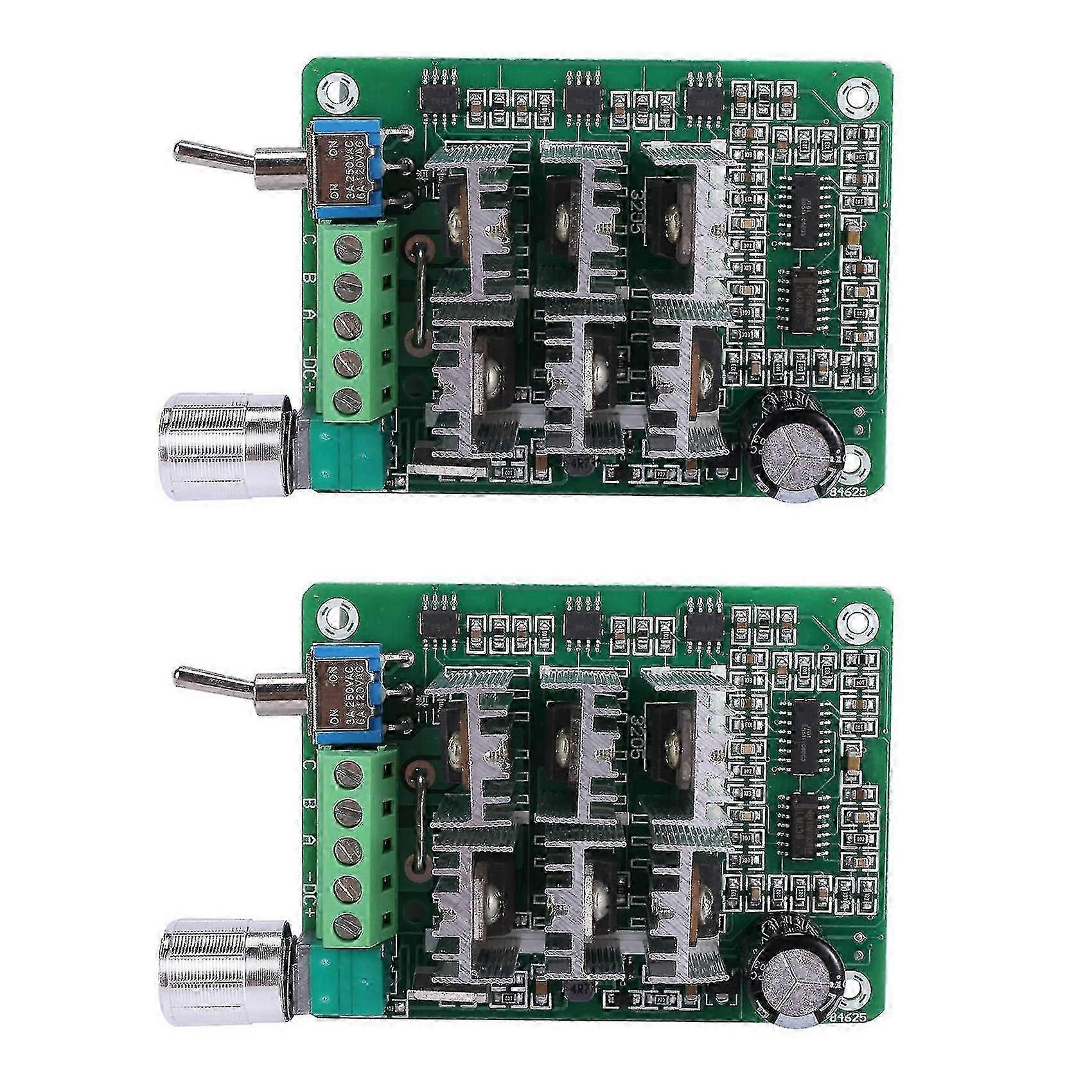 For 2x Bldc Three-phase Sensorless Brushless Motor Speed Controller Fan Drive Dc 5-36v