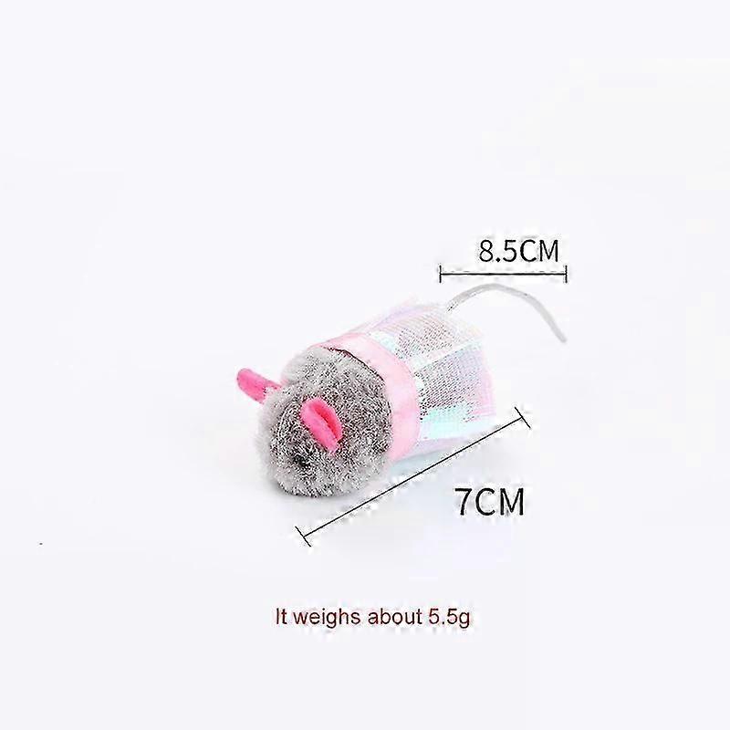 Mouse Plush Toys Simulation Mouse Catnip Soft Toys 3-Pack Interactive Playing for Cats