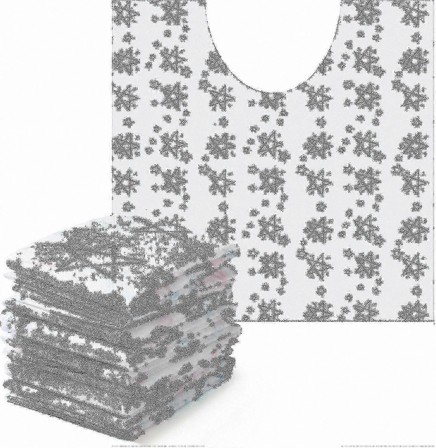 Paquet de 50 tapis de toilette jetables, coussinets d’apprentissage de la propreté imperméables en forme de U avec fonction désodorisante pour une utilisation dans la salle de bain