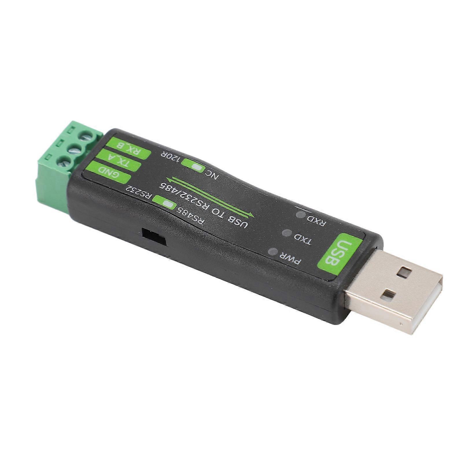 USB to RS232/485 Converter Adapter with 1200m Range & Indicator Lights