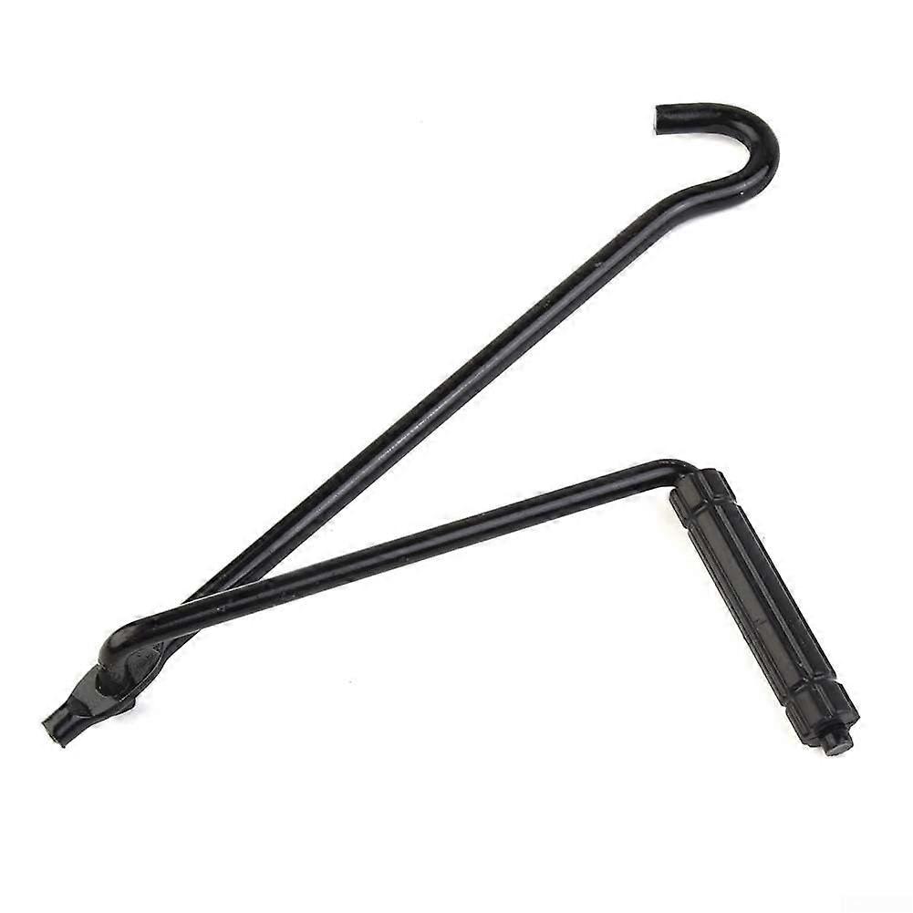 Stainless Steel Garage Tool Lug Wrench with Quick Action Crank Handle, Heavy-Duty Design for Easy Tire Changes