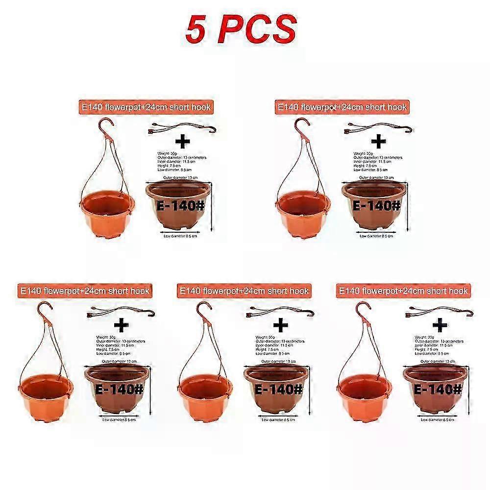 balcony garden hanging pot plastic 9.8cm for plants
