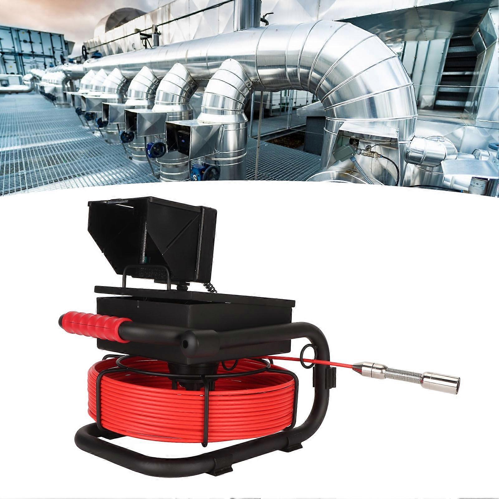 Sewer Camera 4.3" LCD 20m Probe DVR Recorder 5600mAh Battery