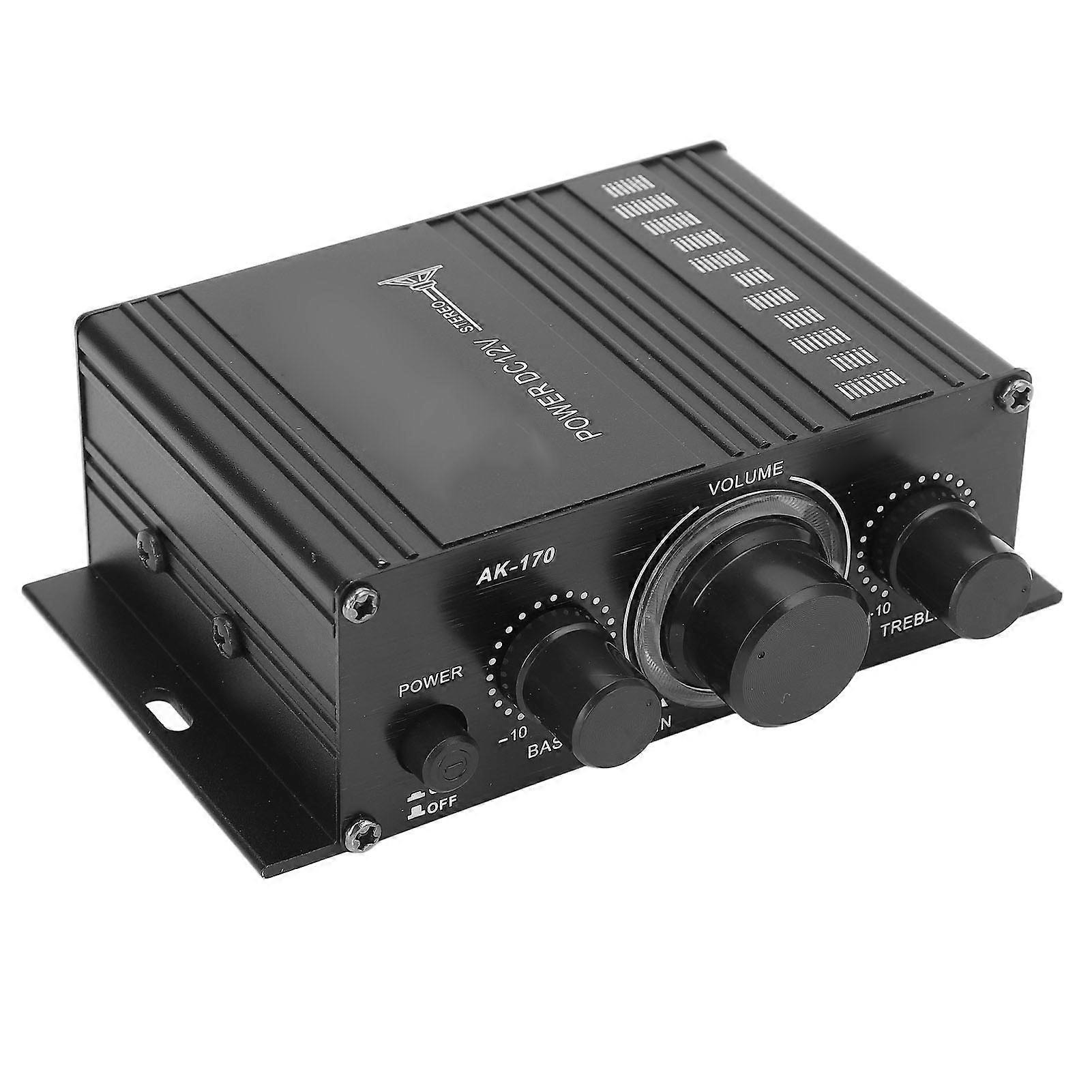 12V Mini Power Amplifier Distortion Free and Clear Sound Portable for Car Or Home MP3 Player 