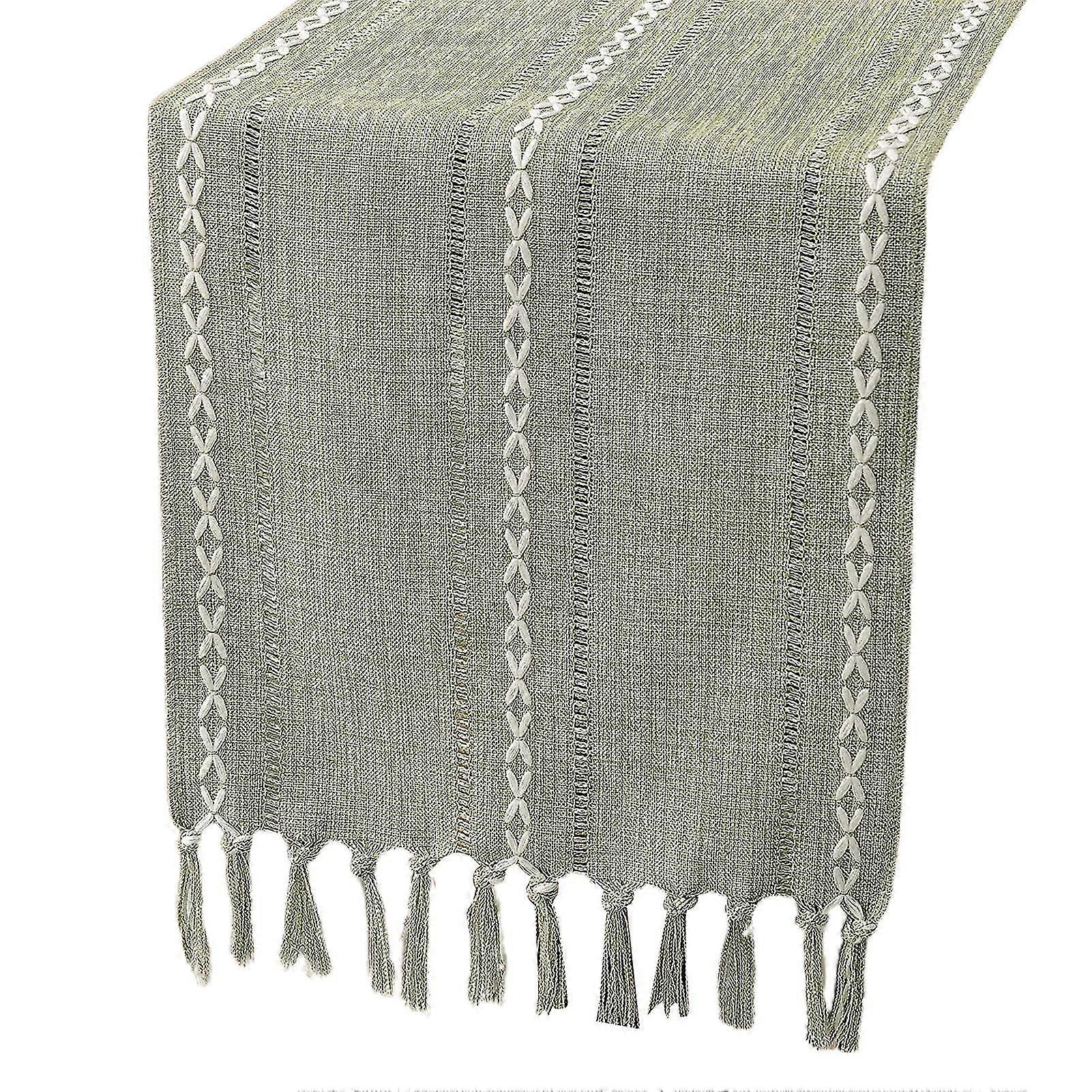 Semesterbordsdekoration Vävd bomullslöpare lätt att rengöra