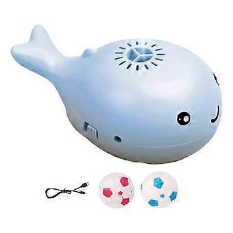 Stylish Whale Shape Floating Cats Toy Round Electric Moving Round for Cats Convenient for Indoor Fun and Exercise