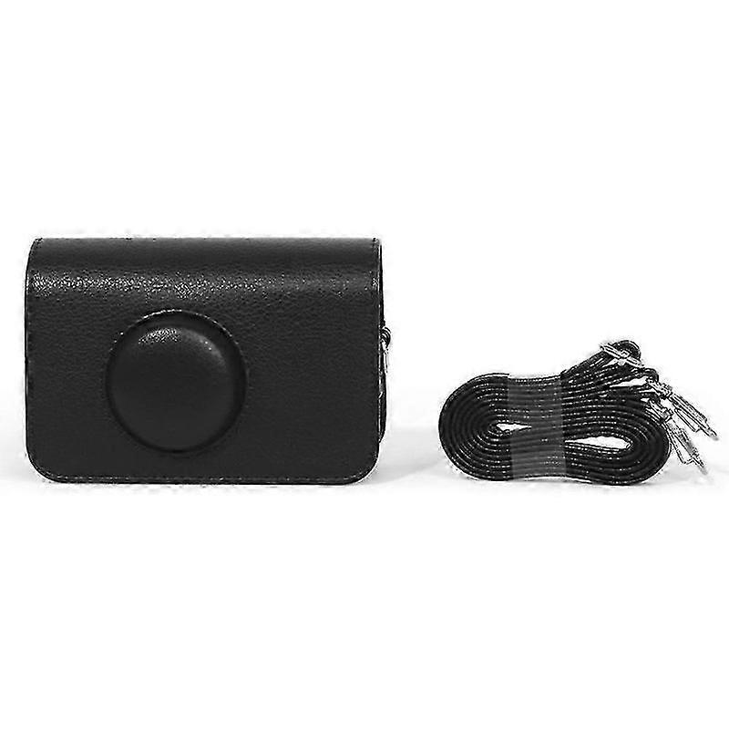leather camera case for ektar h35 f501 f9 with detachable strap