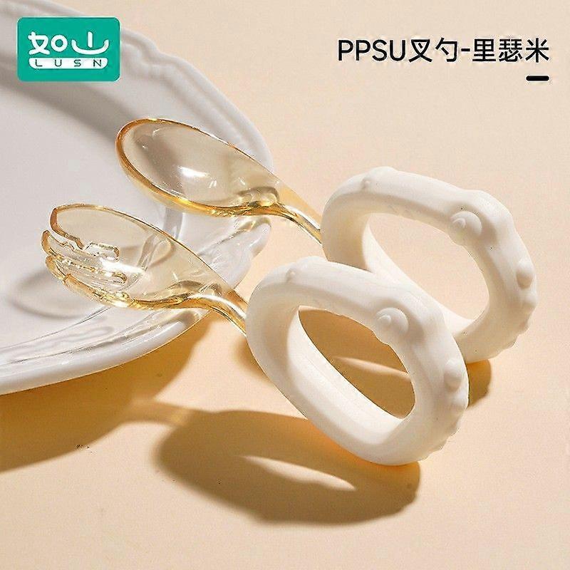 1Set Toddler Spoon and Fork - Training Utensils for Toddlers Feeding Spoons Self-Eating Kids Silverware for Mealtime Dining Tools