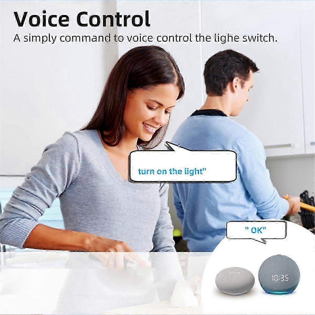 Graffiti Smart ZigBee 4-Way On/Off Switch - Mini Concealed Box Switch for Smart Home Devices
