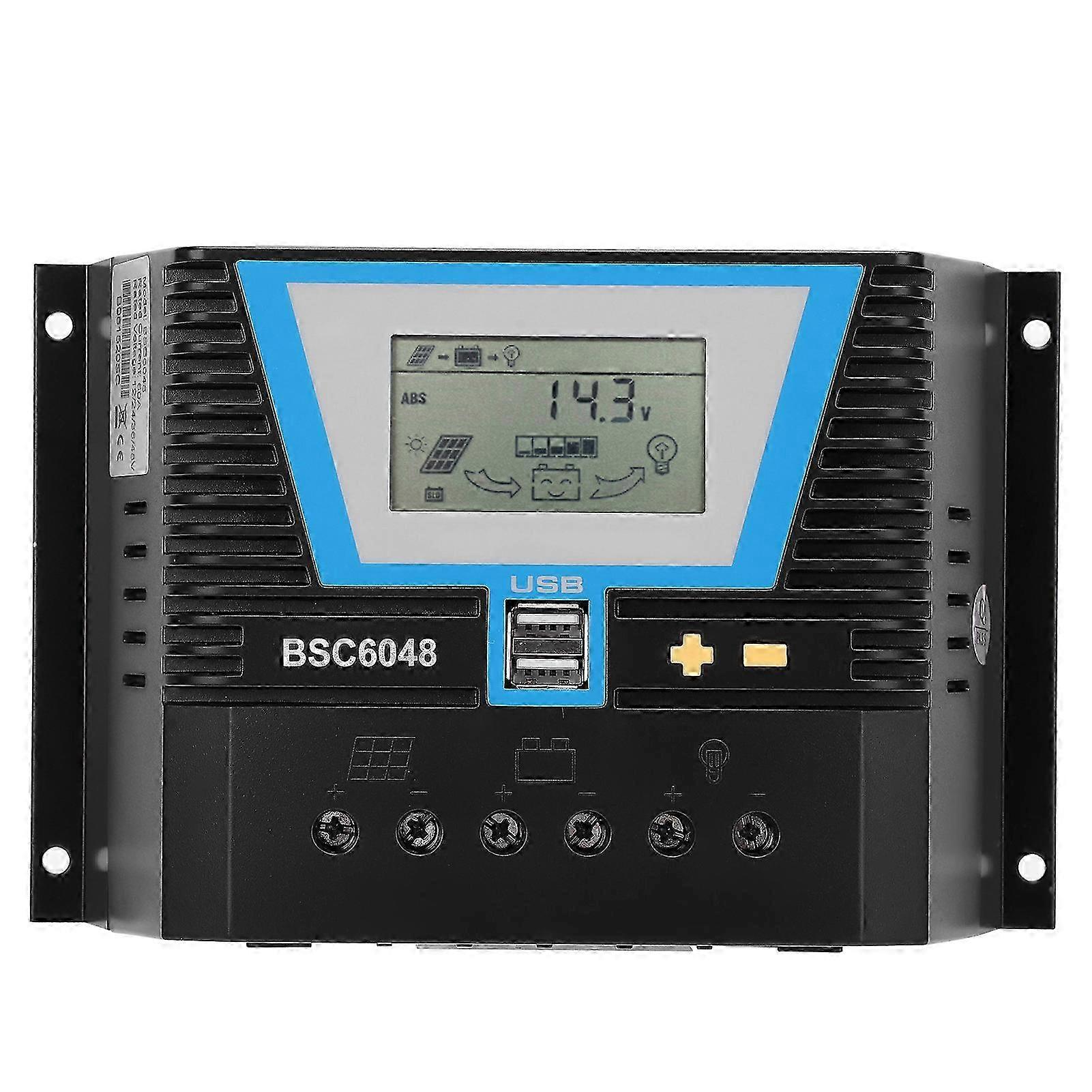2025 Solar Controller Multi Functional for Variety Batteries BSC6048 60A 12v 24v 36v 48V