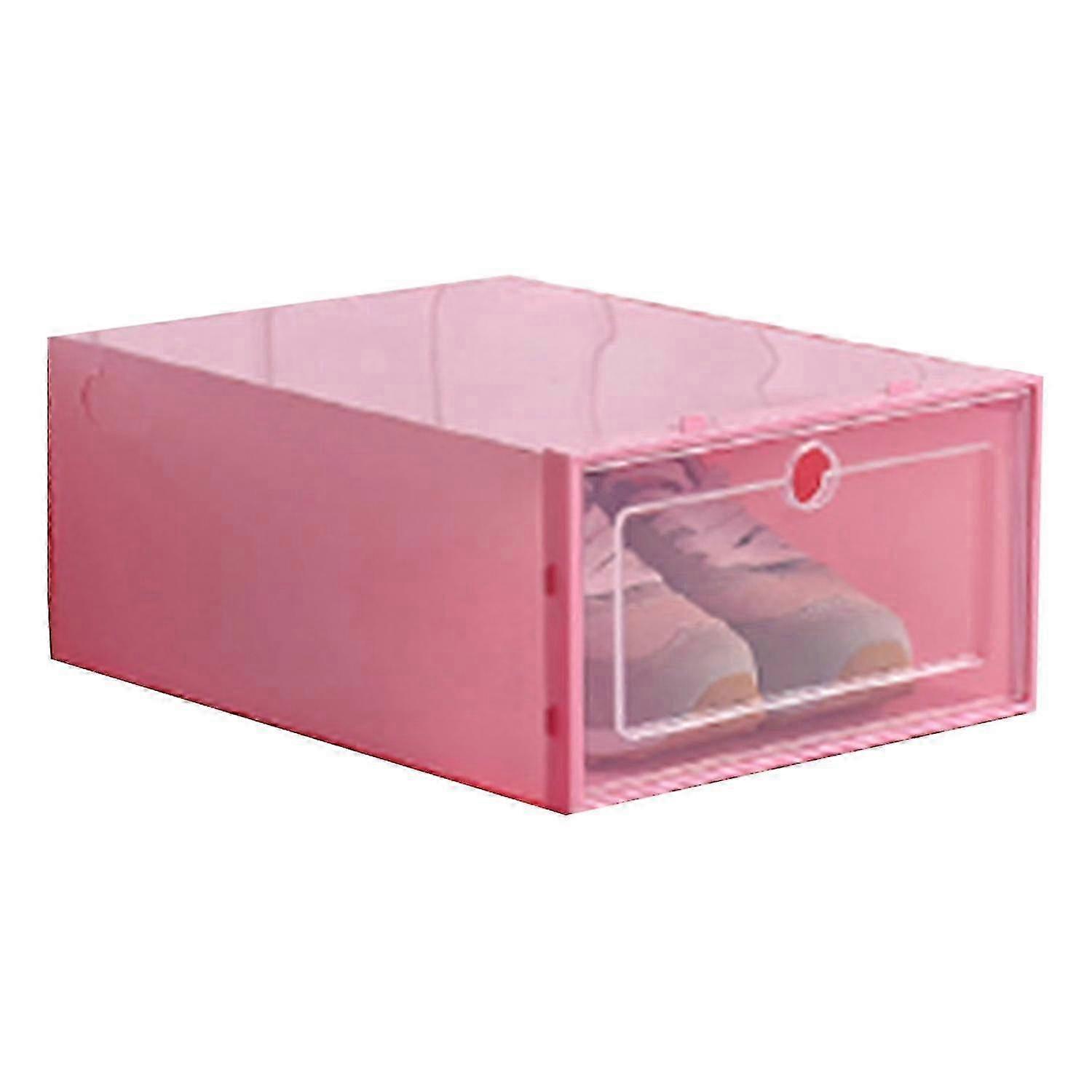 Transparent Stackable Dustproof Flip Type Shoes Storage Container Home Decor