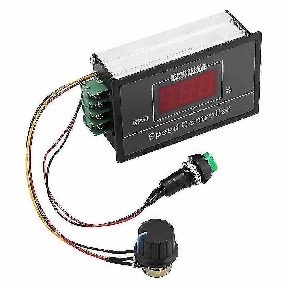 PWM DC Motor Speed Controller, 6-60V Adjustable Stepless Governor for DC Motors, Speed Regulator for Electric Motors