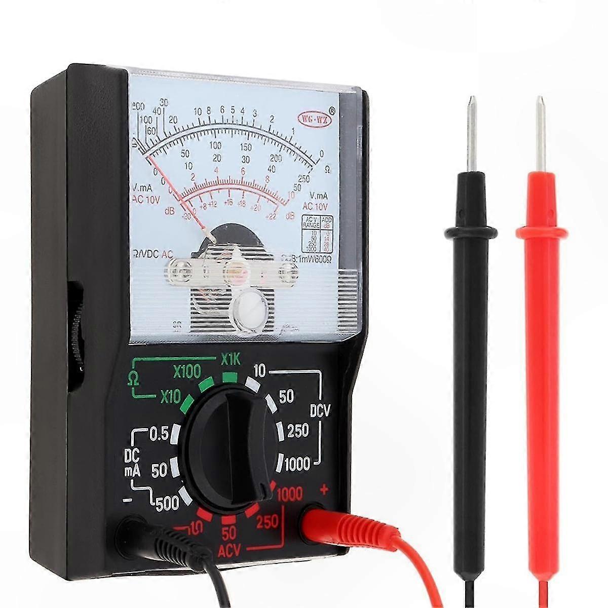 Digital Multimeter with Test Leads and Battery, AC/DC Voltage Amp Ohm Tester