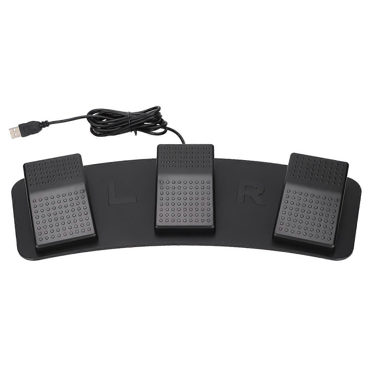 Feature:
1. USB Triple Foot Switch Pedal: Adopts wired USB connection, supports three key custom pro