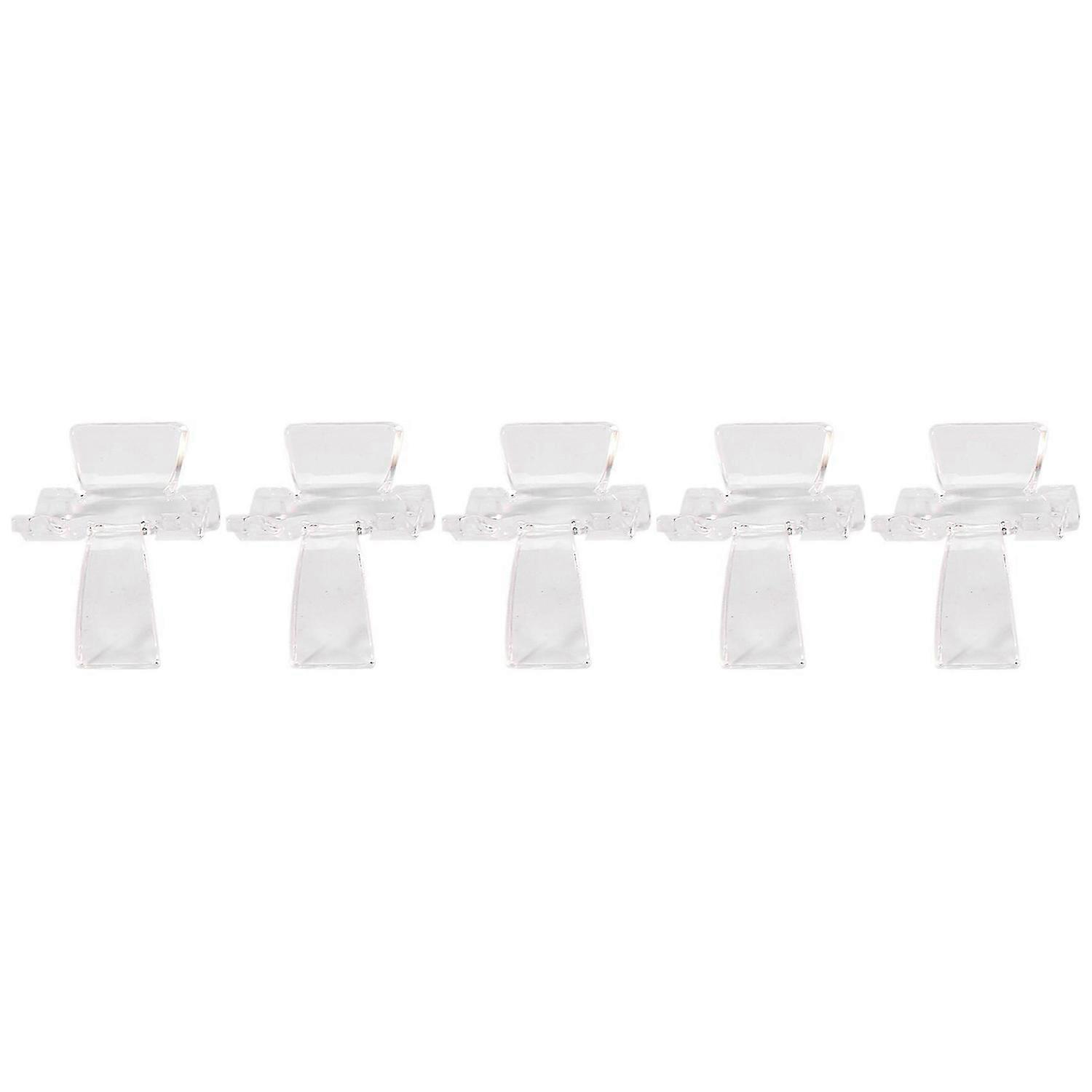 25 Pieces Acrylic Display Holder Clear Plastic Display Easel Stands