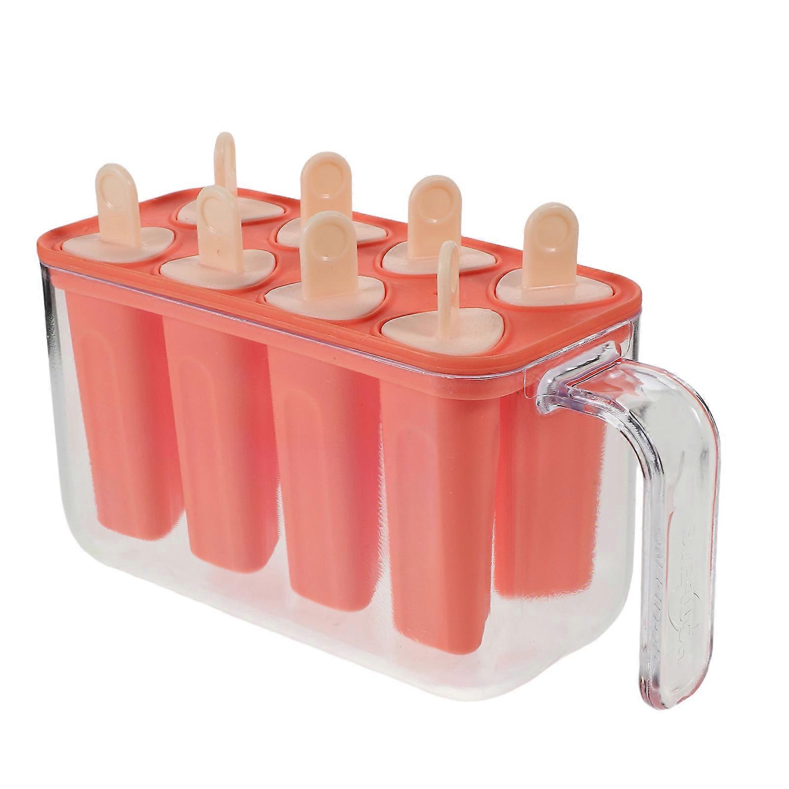 DIY Popsicle Mold 3Pcs Ice Cream Maker with 8-Cavity Food Grade Tray