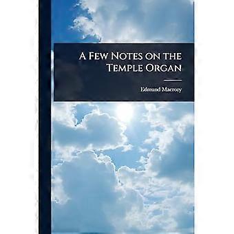 Poche note sull'organo del tempio