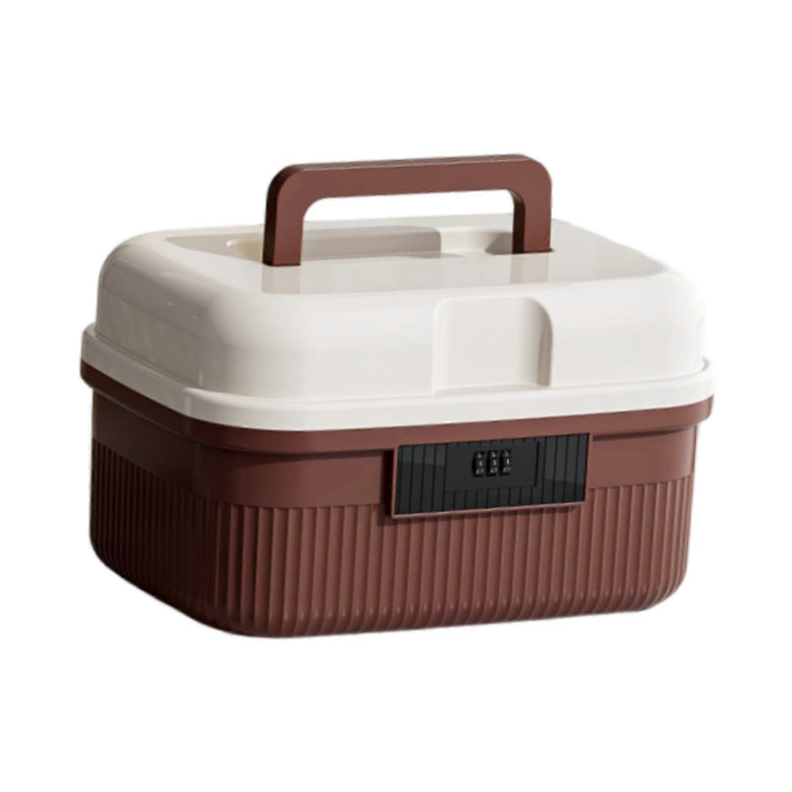 Lockable Storage Container Bin Password Organizer Versatile Security Box with