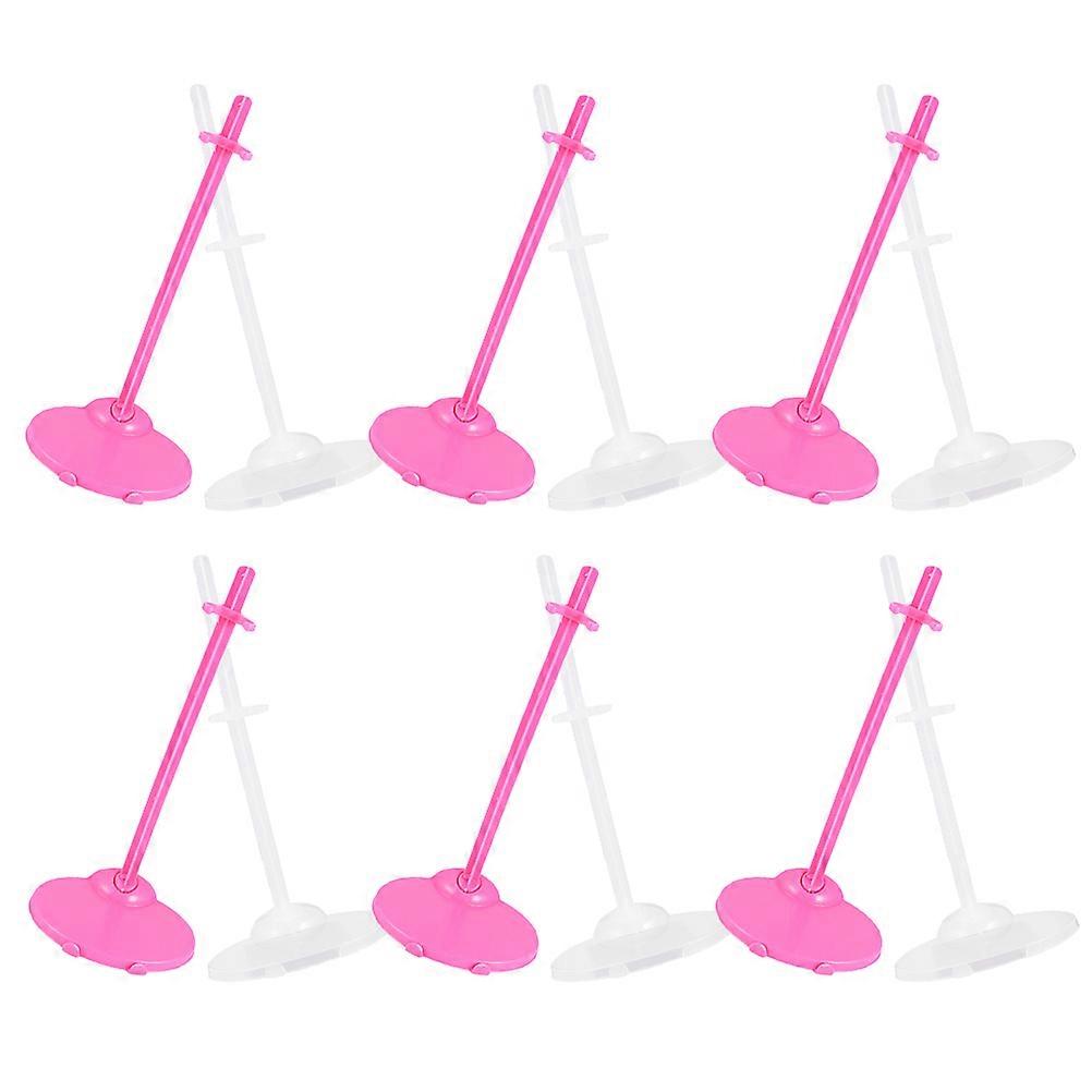 Action Figure Doll Stand for Holding Use 12Pcs Plastic Doll Accessory