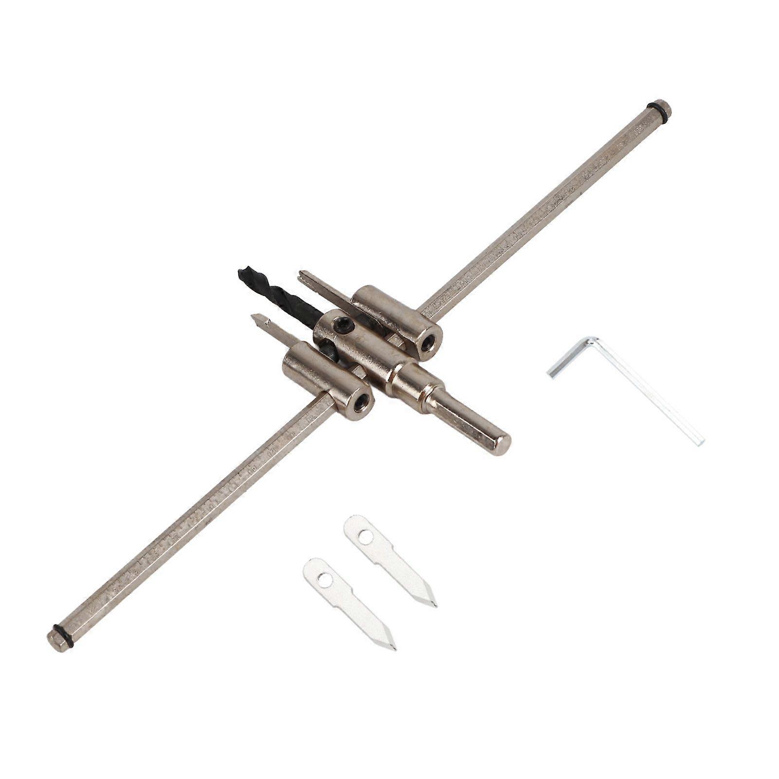 30300mm Adjustable Silver Circle Hole Saw Drill Bit Set DIY Woodworking Tool