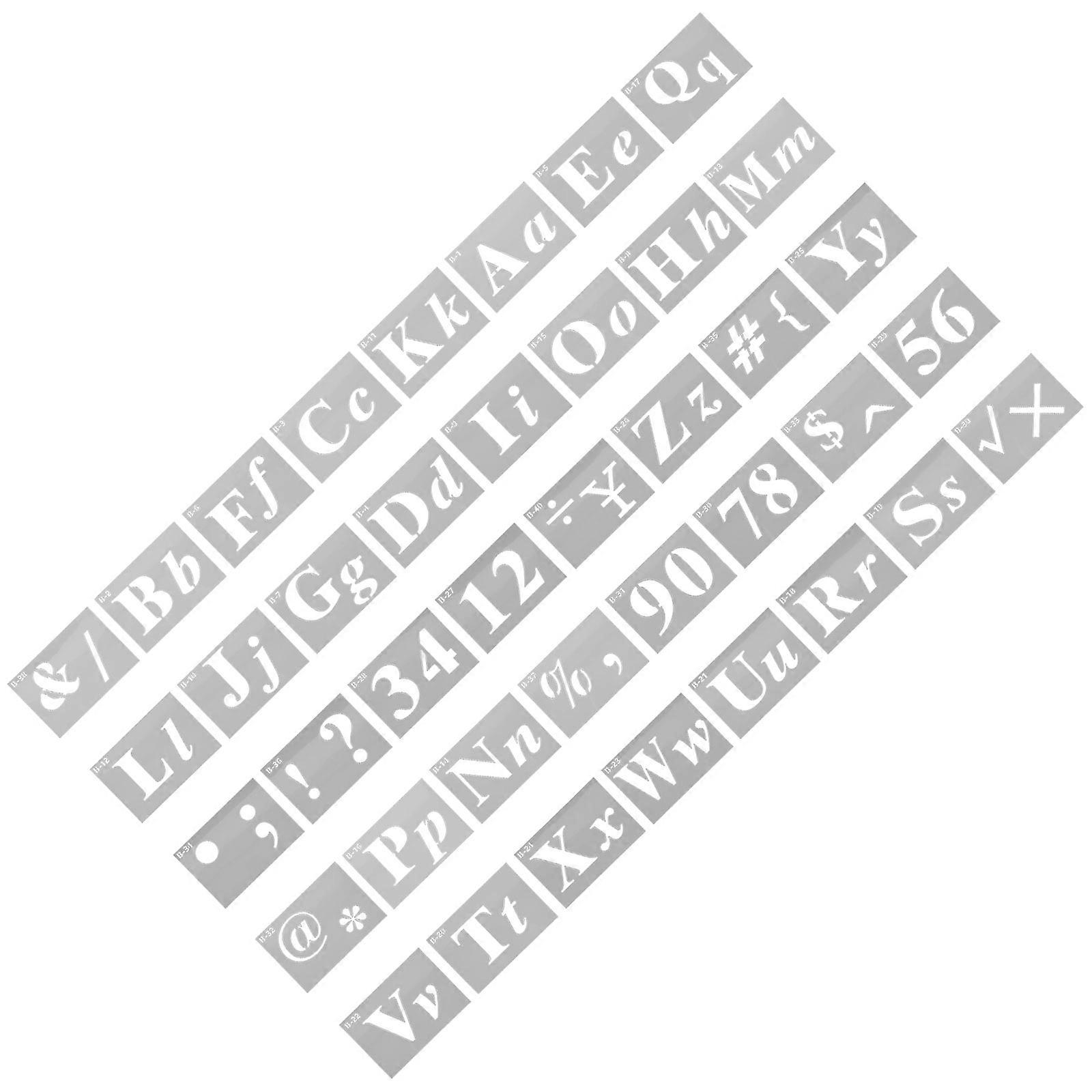 Reusable Printing Stencils Letter Stencils for DIY Use 1Set in Assorted