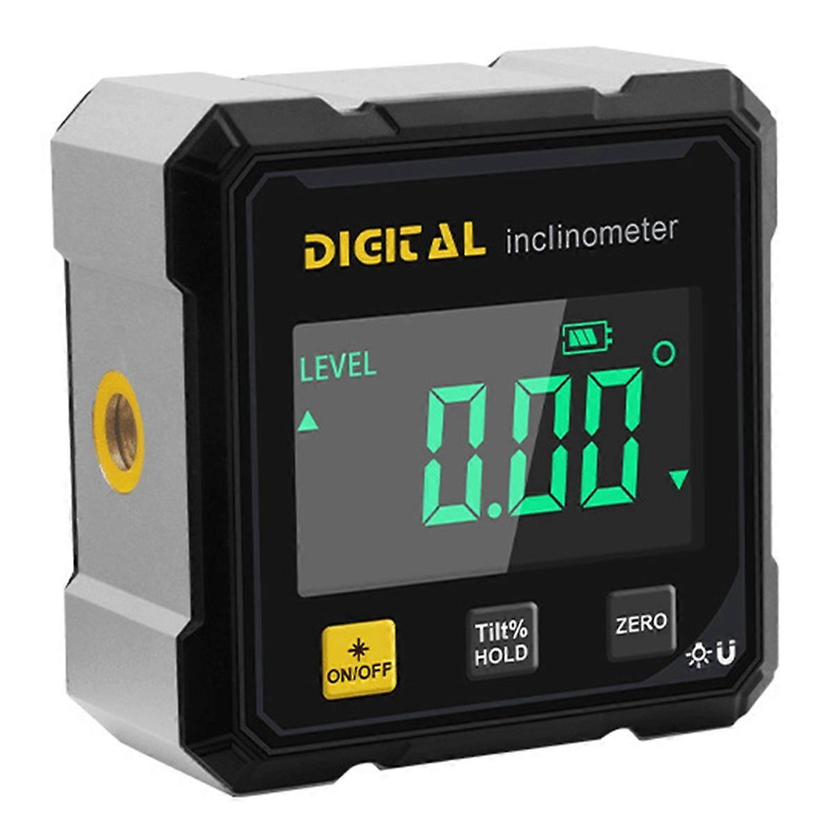 Woodworking Tools 4-Sided Magnetic Dual Laser Inclinometer Digital Angle Measuring Inst ent with Tilt Measurement
