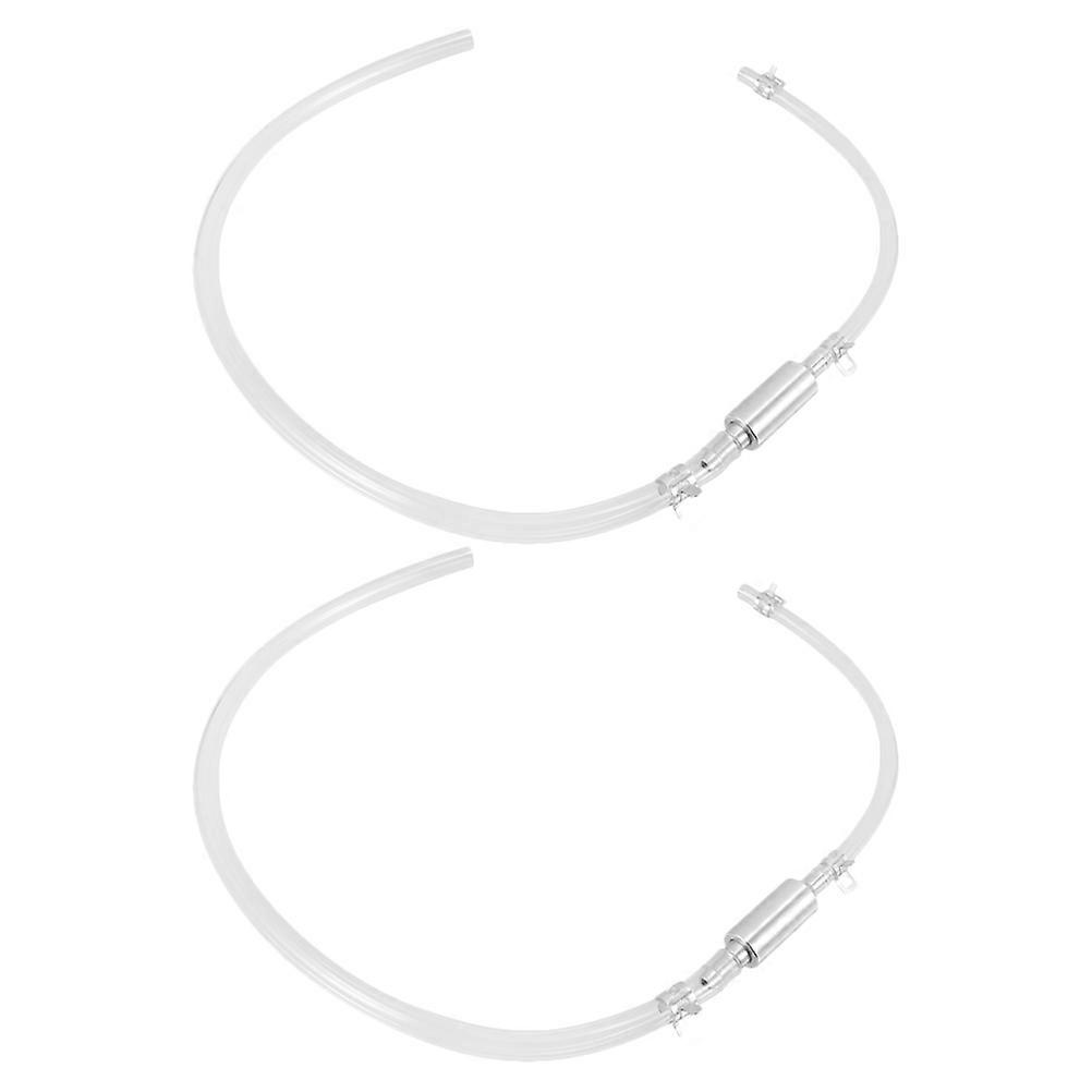 Motorcycle Hydraulic Brake System Single Valve Bleeder Hose Kit 2Pcs