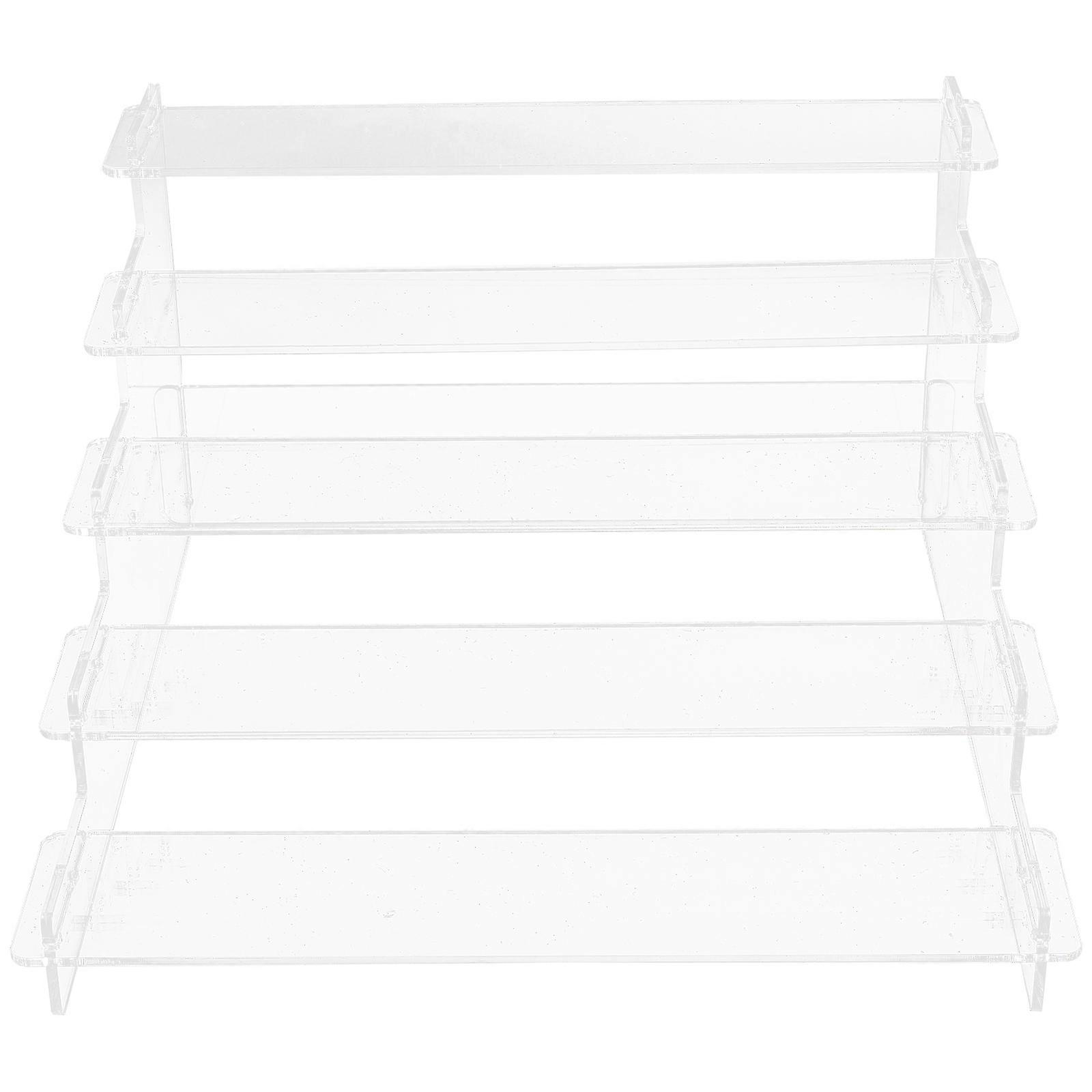 Transparent Multilayer Acrylic Display Rack for Figurine Display 2Pcs