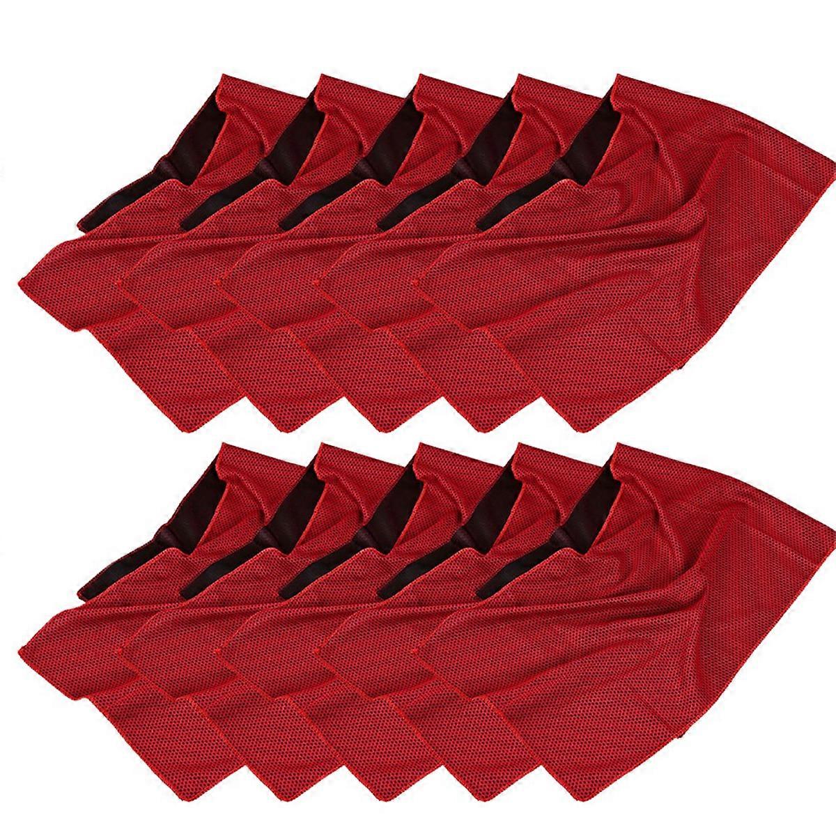 Red Cold-feeling sports towel, quick-drying, outdoor cooling