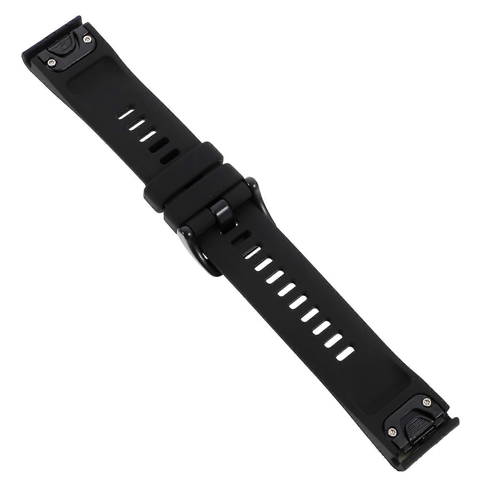 Quick Release Smartwatch Strap Silicone for Watch 1Set Black